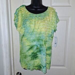 Notations NWT tie-die blouse size large